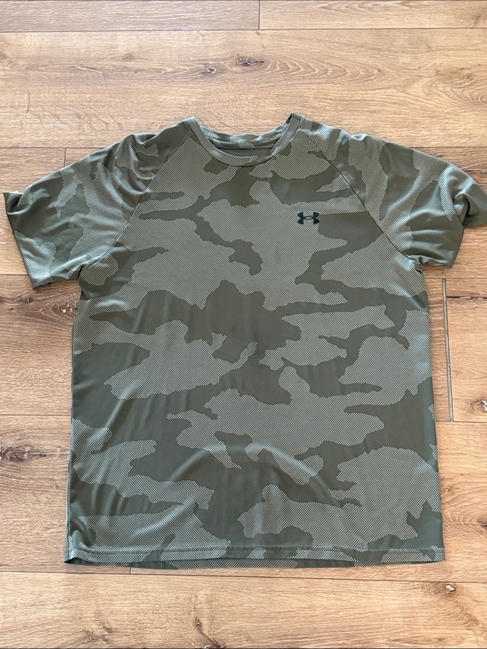 Under Armour Short Sleeve Camo Performance Tee - Olive Green